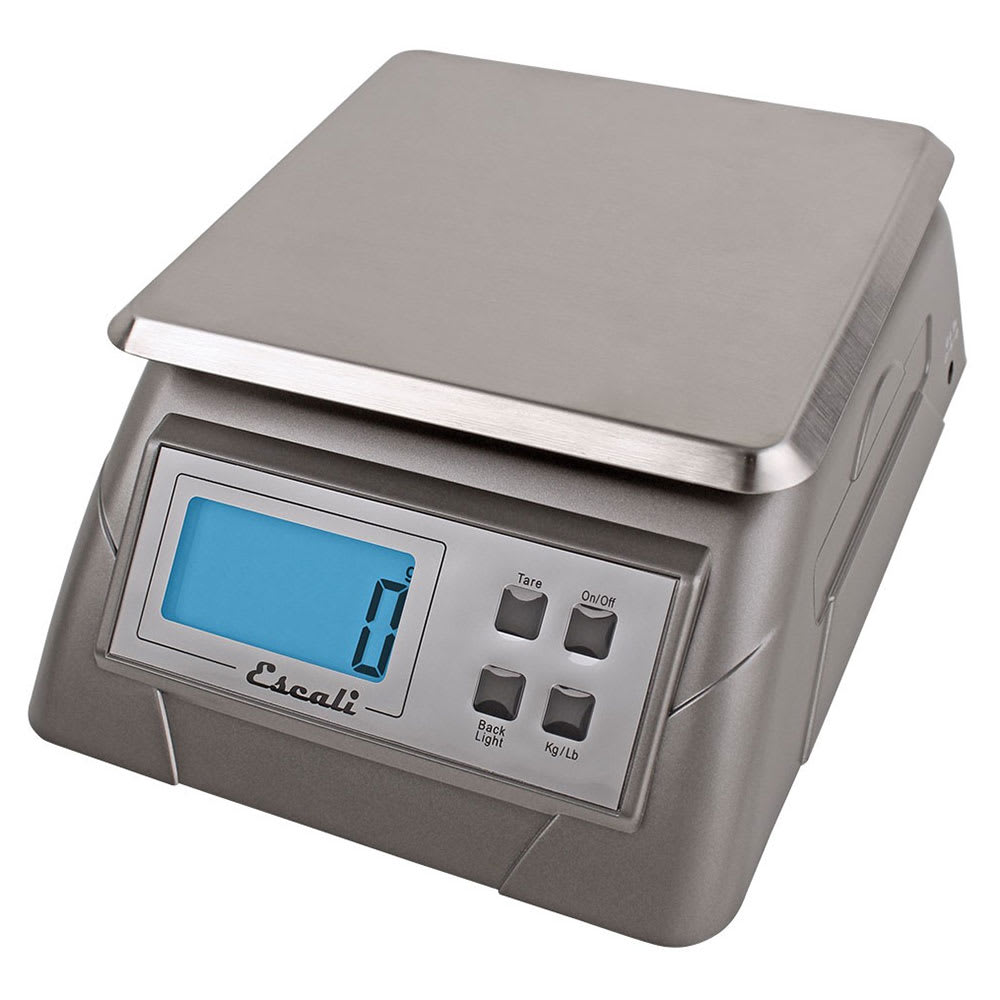 094-SCDG13 Escali 13 lb Digital Scale w/ Removable Platform - 7 1/4" x 9 3/4", Stainles...