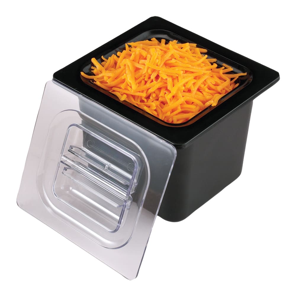 094-CI7001BK Chill-It Refrigerant Filled Food Pan - 1/6 Size, 6" Deep, Black