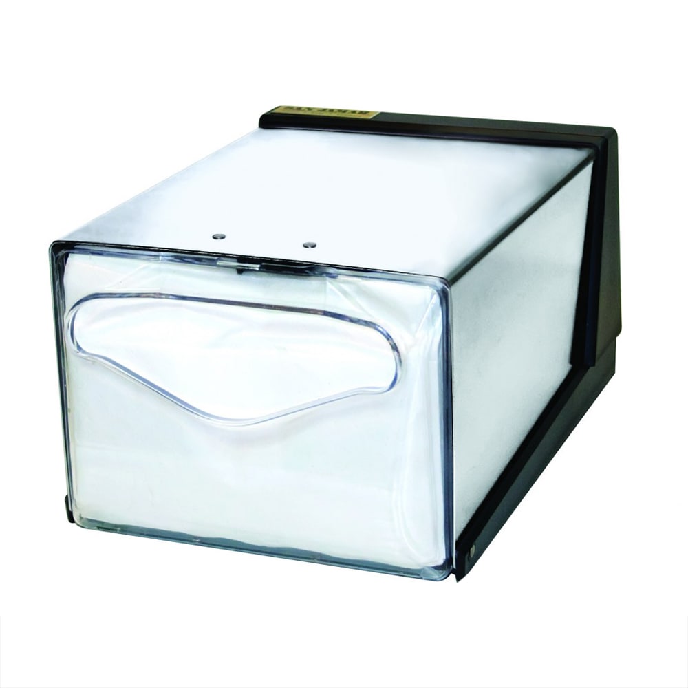 094-H3005CLXC Countertop 300 Fullfold Napkin Dispenser, Clear & Steel