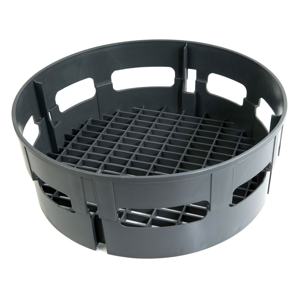 099-073201001301 17 1/2" Round Combination Rack for Model 10 - Plastic, Gray