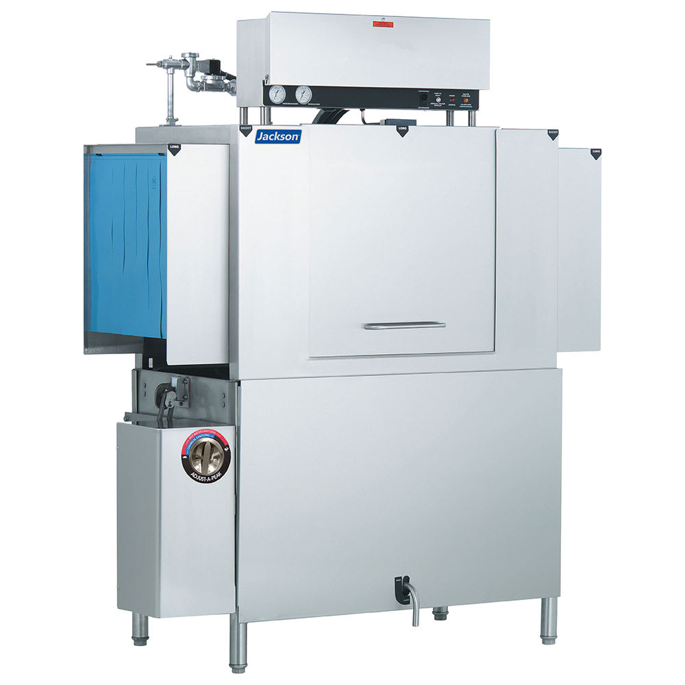 099-AJX44 High Temp Conveyor Dishwasher w/ 255 Racks/hr Capacity