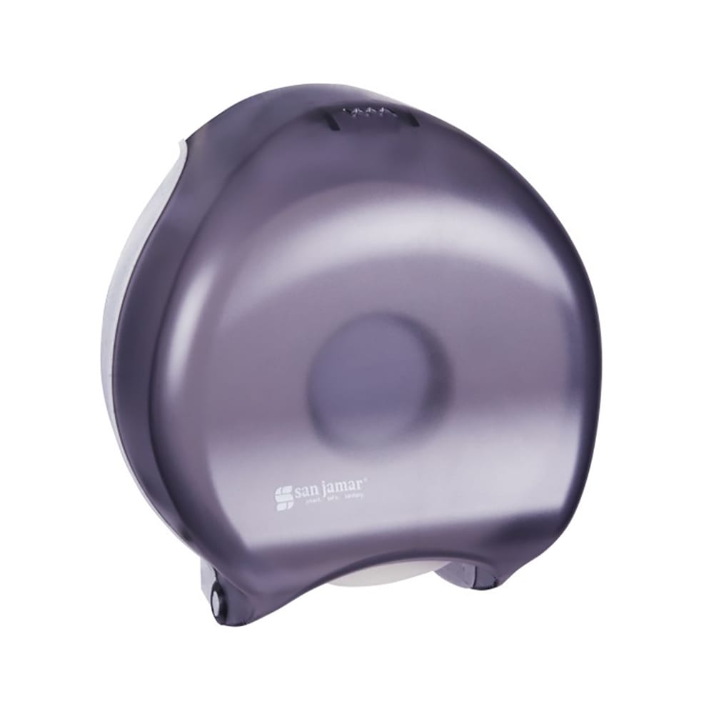 094-R2000TBK 9" Single Jumbo Toilet Tissue Dispenser, Classic, Transparent Black