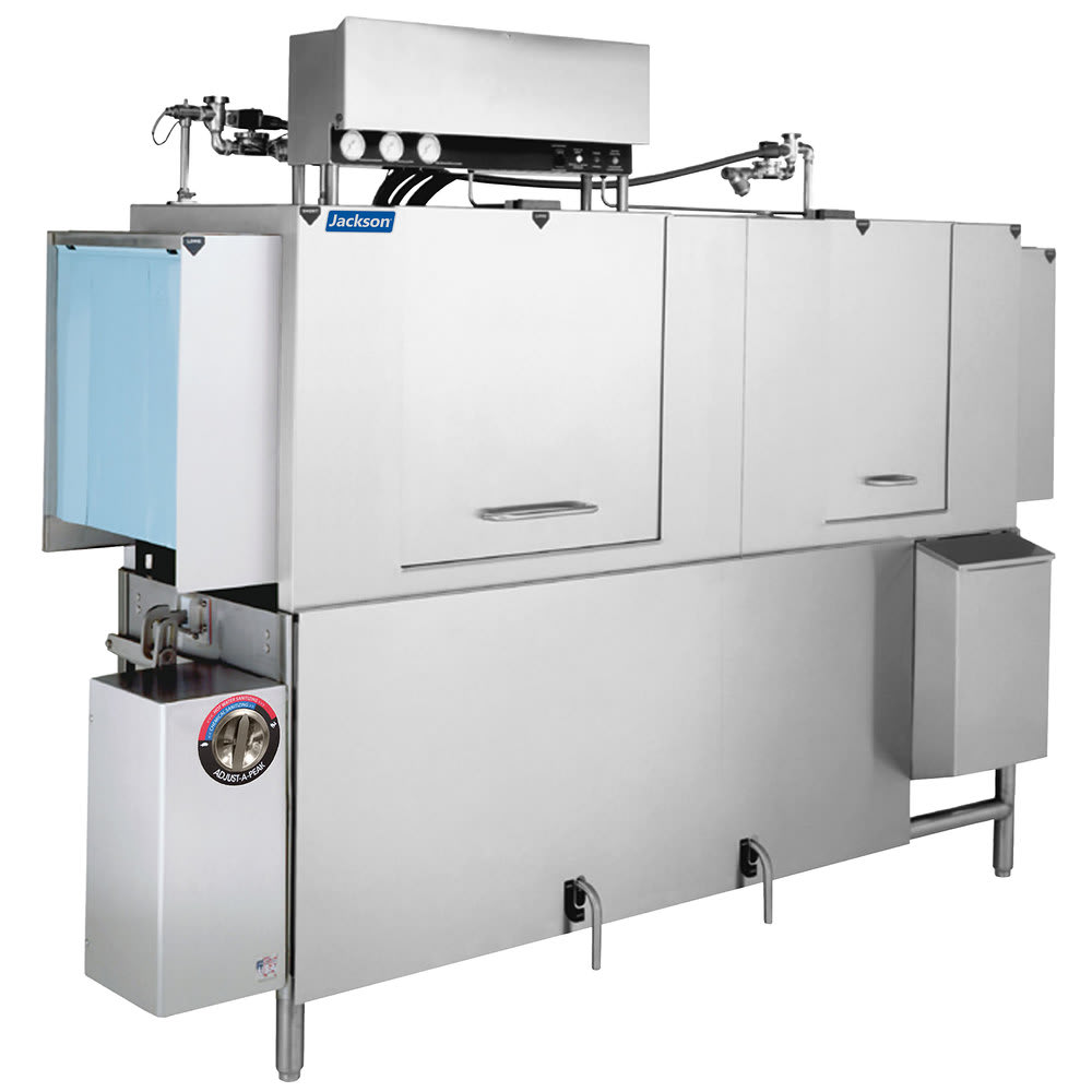 099-AJX66 High Temp Conveyor Dishwasher w/ 255 Racks/hr Capacity