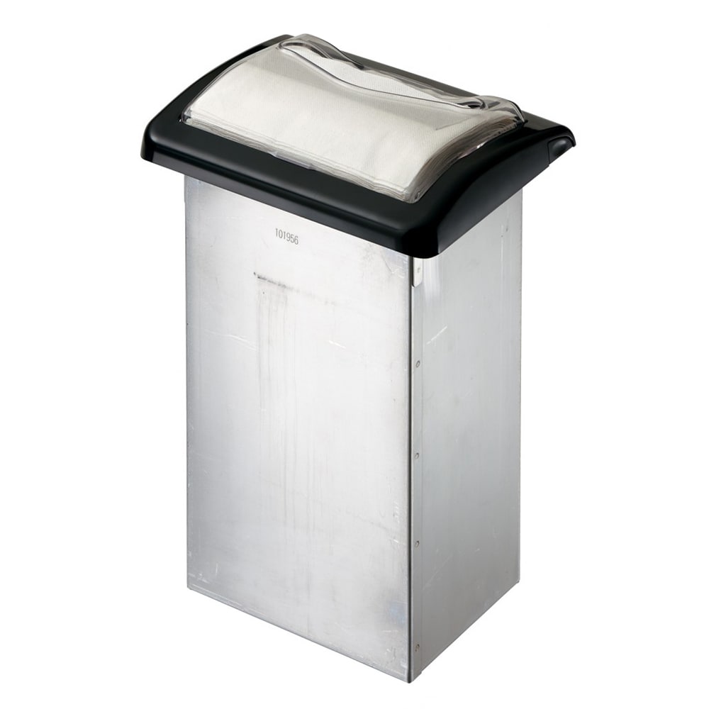 094-H2005CLBK In-Counter 750 Fullfold Napkin Dispenser, Black/Clear & Stainless