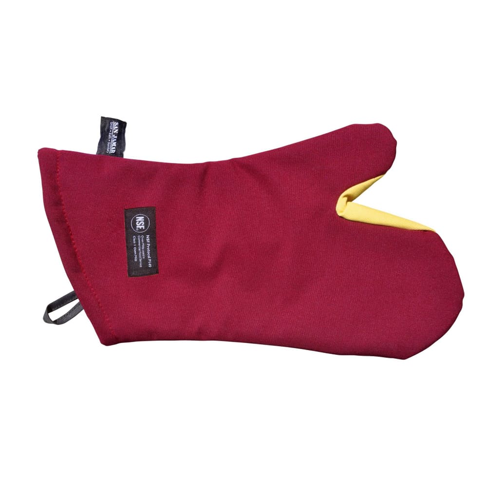 094-KT0218 17" Conventional Oven Mitt - Nomex®/Kevlar®, Red