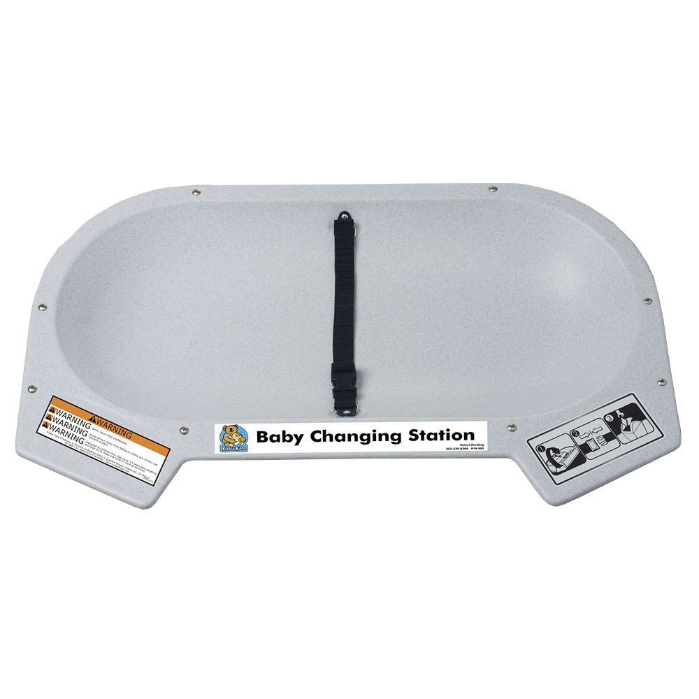 107-KB11201RE Recess-Mounted Countertop Changing Station - Polyethylene, Gray Granite