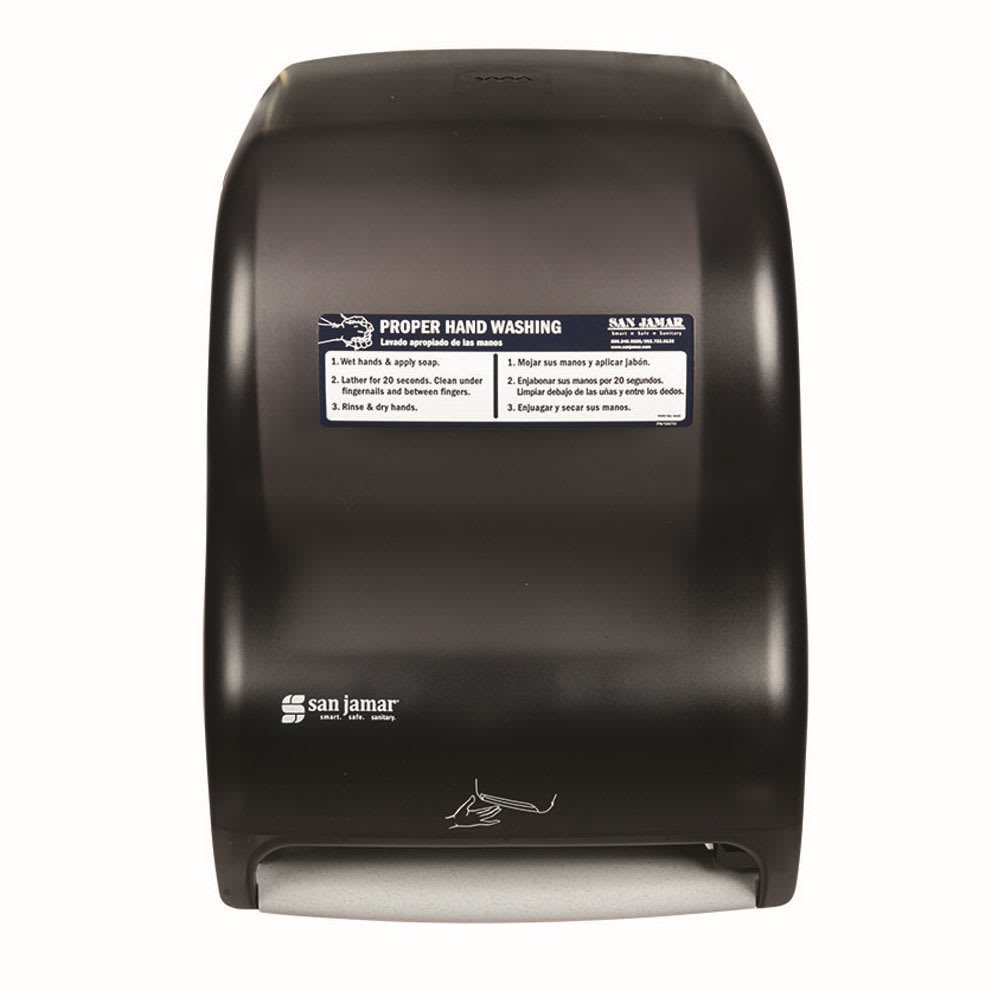 094-T1400TBKHW Wall Mount Touchless Roll Paper Towel Dispenser - Plastic, Black Pearl