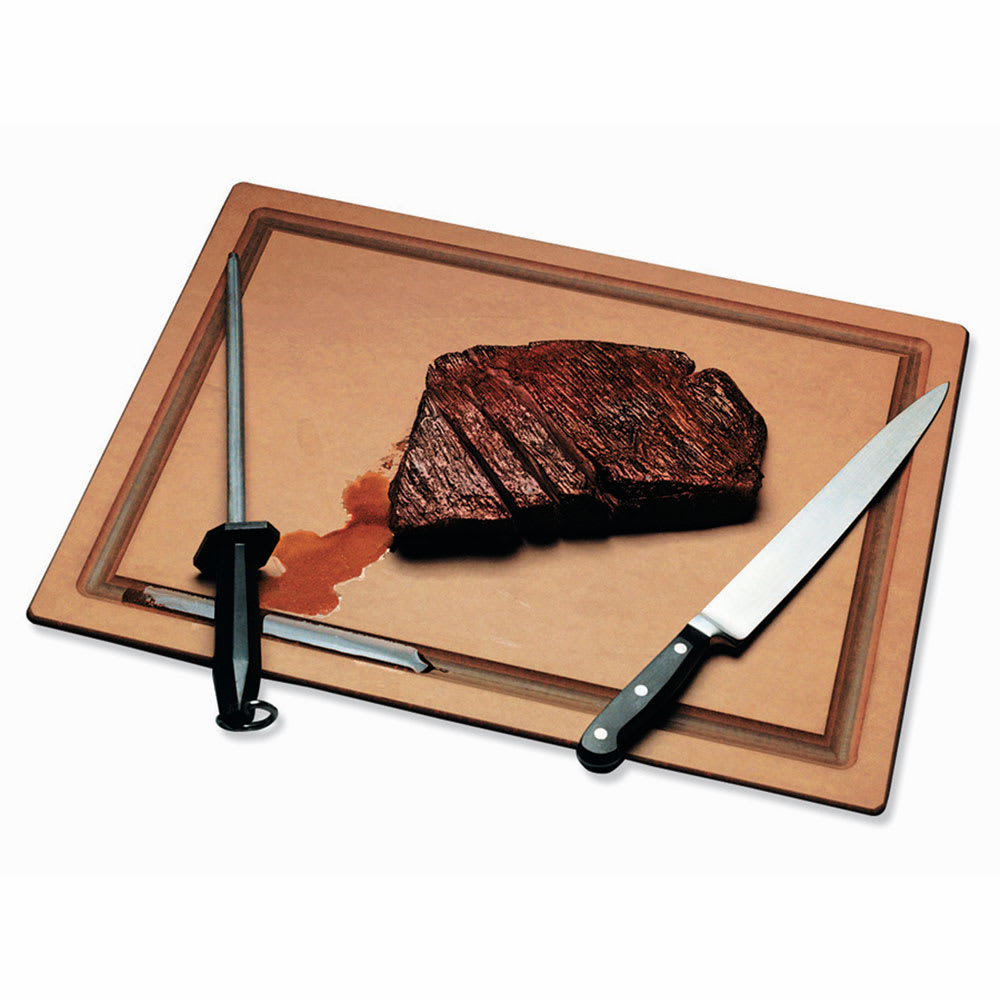 094-TC182412GV Tuff-Cut Resin Cutting Board, Grooved, 18" X 24" X 1/2", NSF