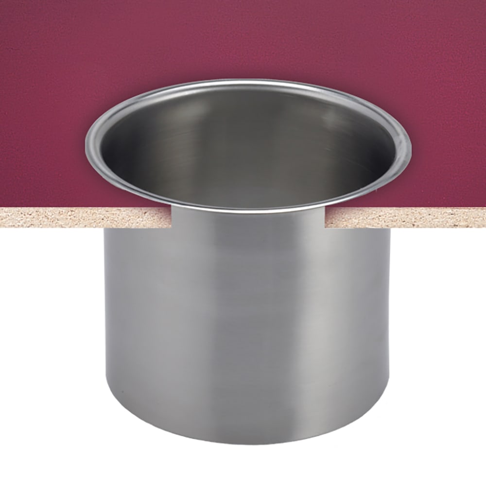 094-L360C Large Trash Chute, Drop In Counter, 6 3/5" Diam