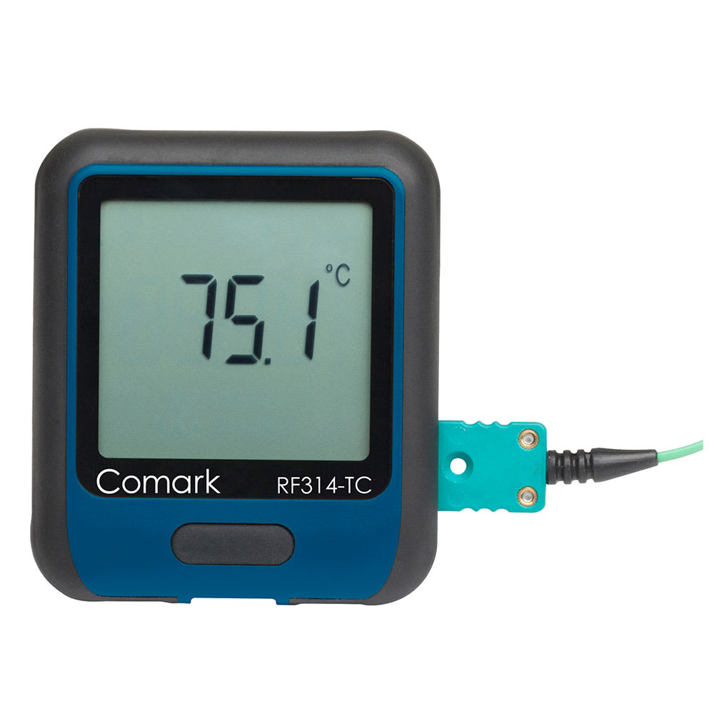 113-RF314TC Temperature Data Logger - K-Type Thermocouple Probe, -454 to 2372 F