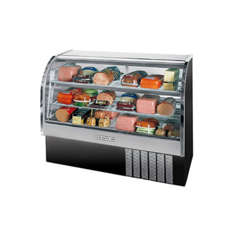 118-CDR51B20 61" Full Service Deli Case w/ Curved Glass - (3) Levels, 115v