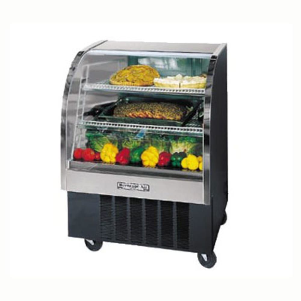 118-CDR31B20 37" Full Service Deli Case w/ Curved Glass - (3) Levels, 115v