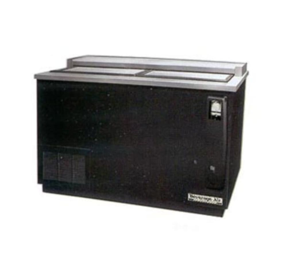 118-DW64B 65" Forced Air Bottle Cooler - Holds (606) 12 oz Bottles, Opener, 115v