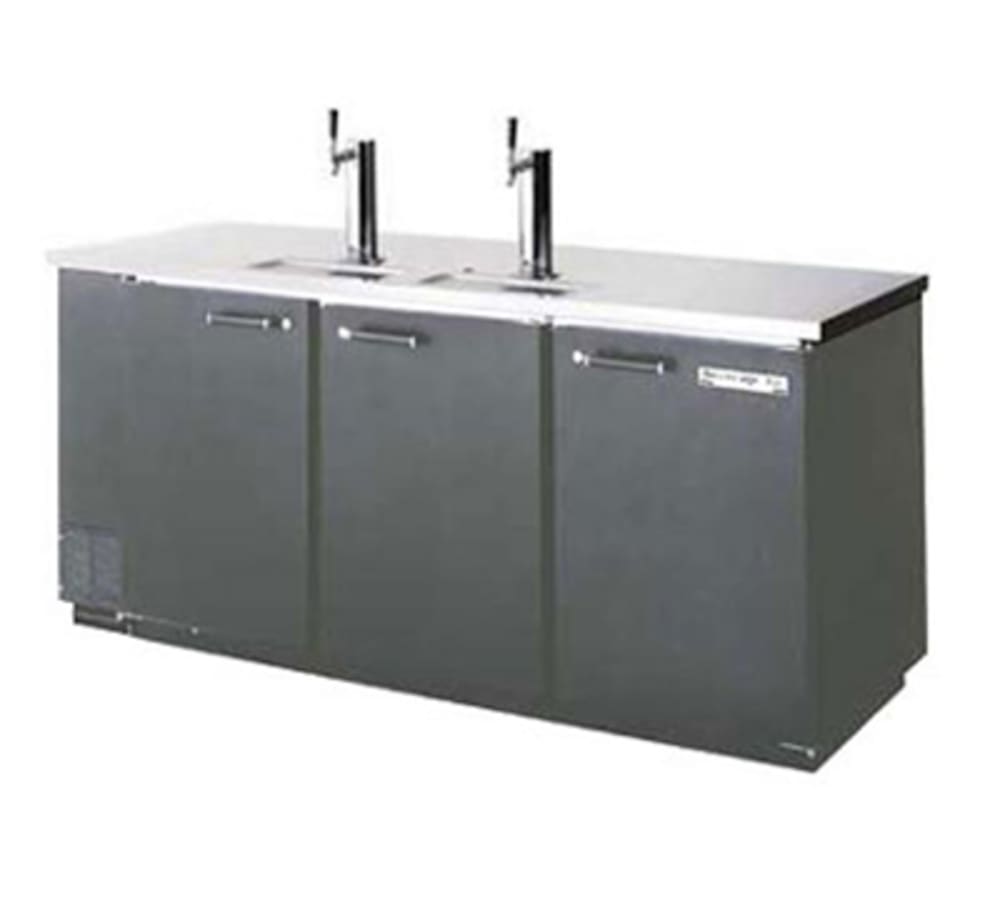 118-DD781S 79" Draft Beer System w/ (4) Keg Capacity - (2) Columns, Stainless, 115v