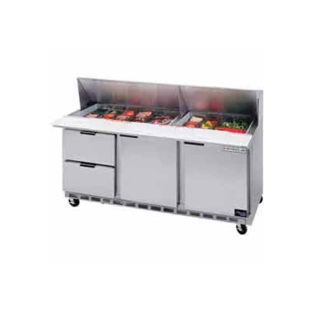 118-SPED72122 72" Sandwich/Salad Prep Table w/ Refrigerated Base, 115v