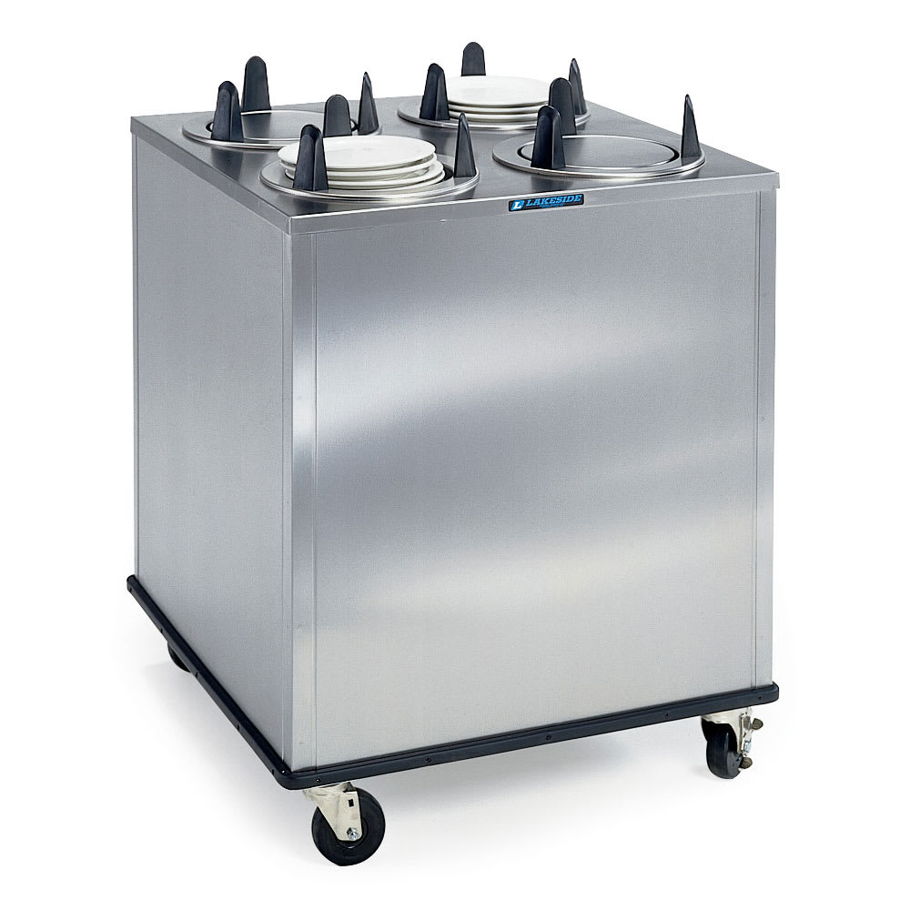 121-5409 32" Mobile Dish Dispenser w/ (4) Columns, Stainless