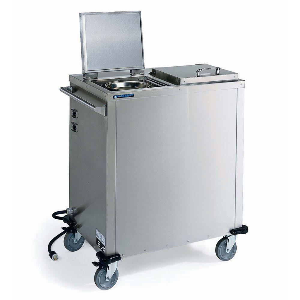 121-7500 36" Heated Mobile Dish Dispenser w/ (2) Columns - Stainless, 208/220-240v/1ph