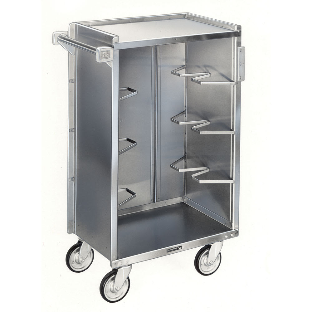 Lakeside 790 27 3/4"L Metal Bus Cart w/ (4) Levels, Shelves, Stainless