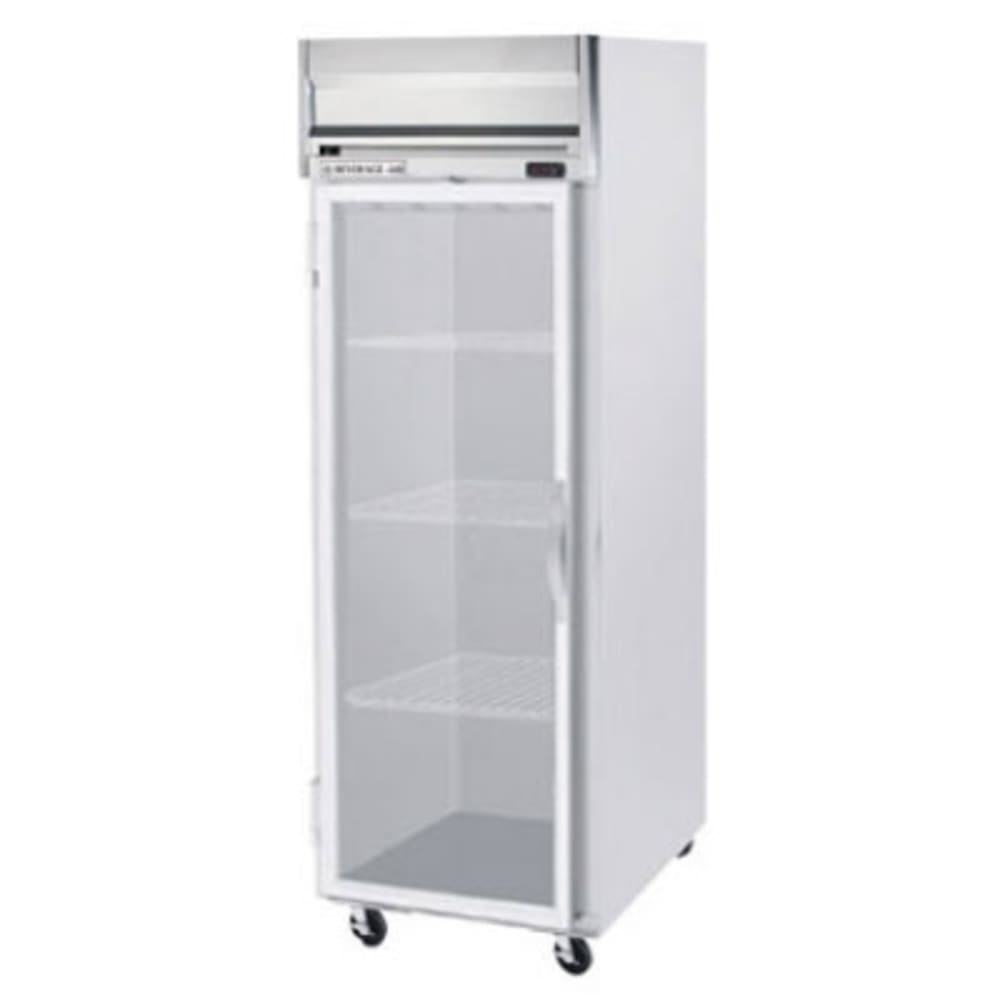 118-HRS11G 26" One Section Reach In Refrigerator, (1) Right Hinge Glass Door, 115v