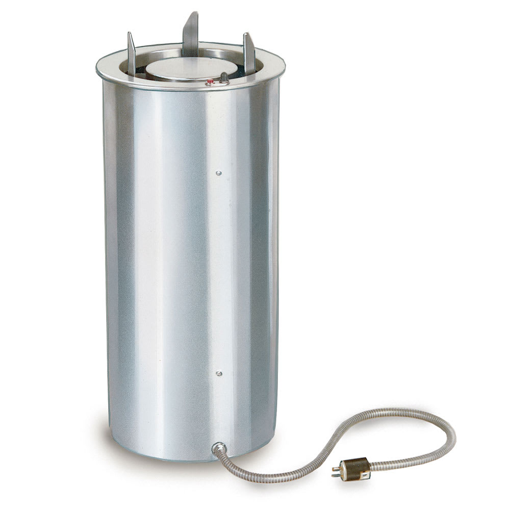 121-924 13 3/4" Heated Drop In Dish Dispenser - Stainless, 120v