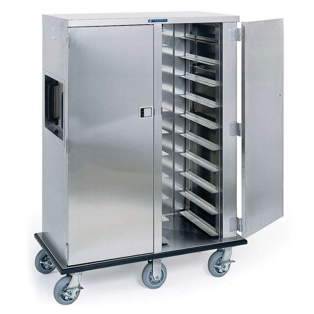 121-6920 2 Compartment Enclosed Tray Truck w/ (20) 14x18" Capacity