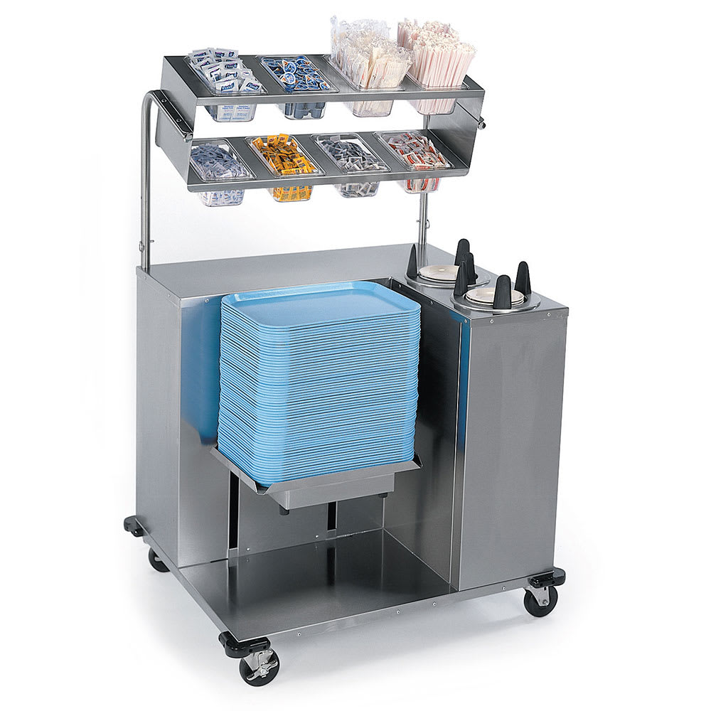 121-2620 Mobile Tray Starter w/ Tray & Plate Dispenser
