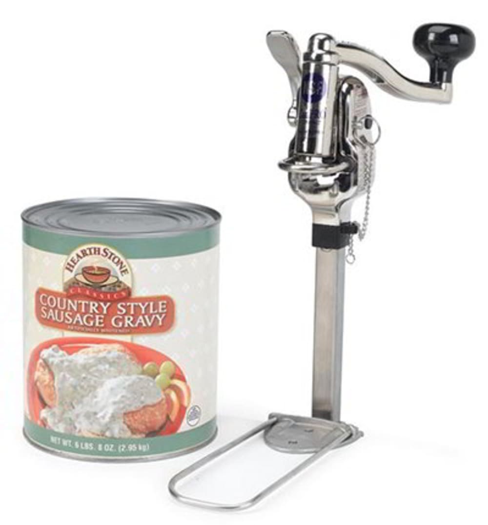 Nemco 56050-1 Compact Permanent Can Opener w/ Gearless Drive 10 Can Capacity Stainless Aluminum