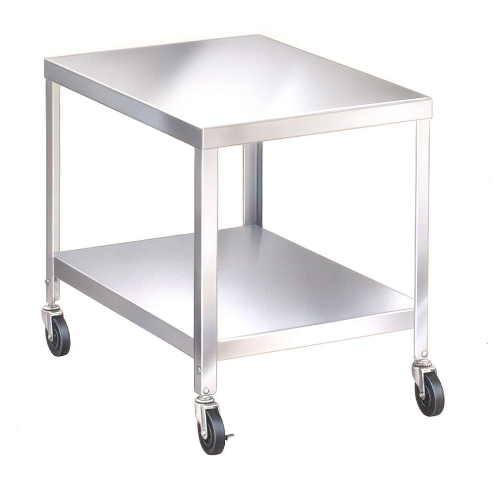121-515 21 1/4" Mixer Table w/ All Stainless Undershelf Base, Mobile, 25 1/4"D