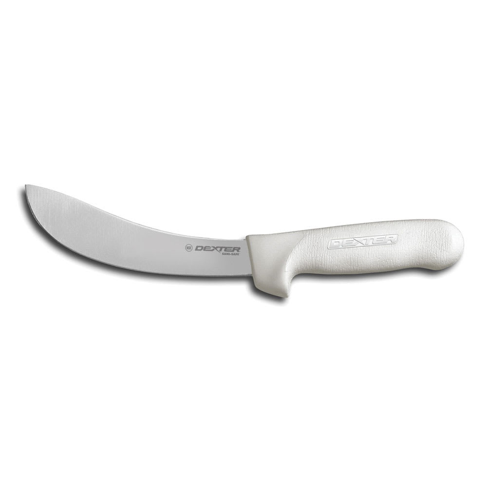 Dexter Russell SB12-6 SANI-SAFE® 6" Skinning Knife w/ Polypropylene White Handle, Carbon Steel