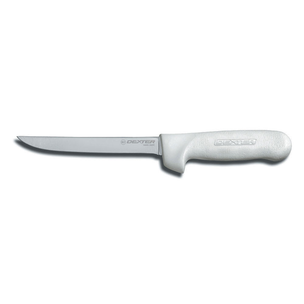 Dexter Russell S136N-PCP SANI-SAFE® 6" Boning Knife w/ Polypropylene White Handle, Carbon Steel