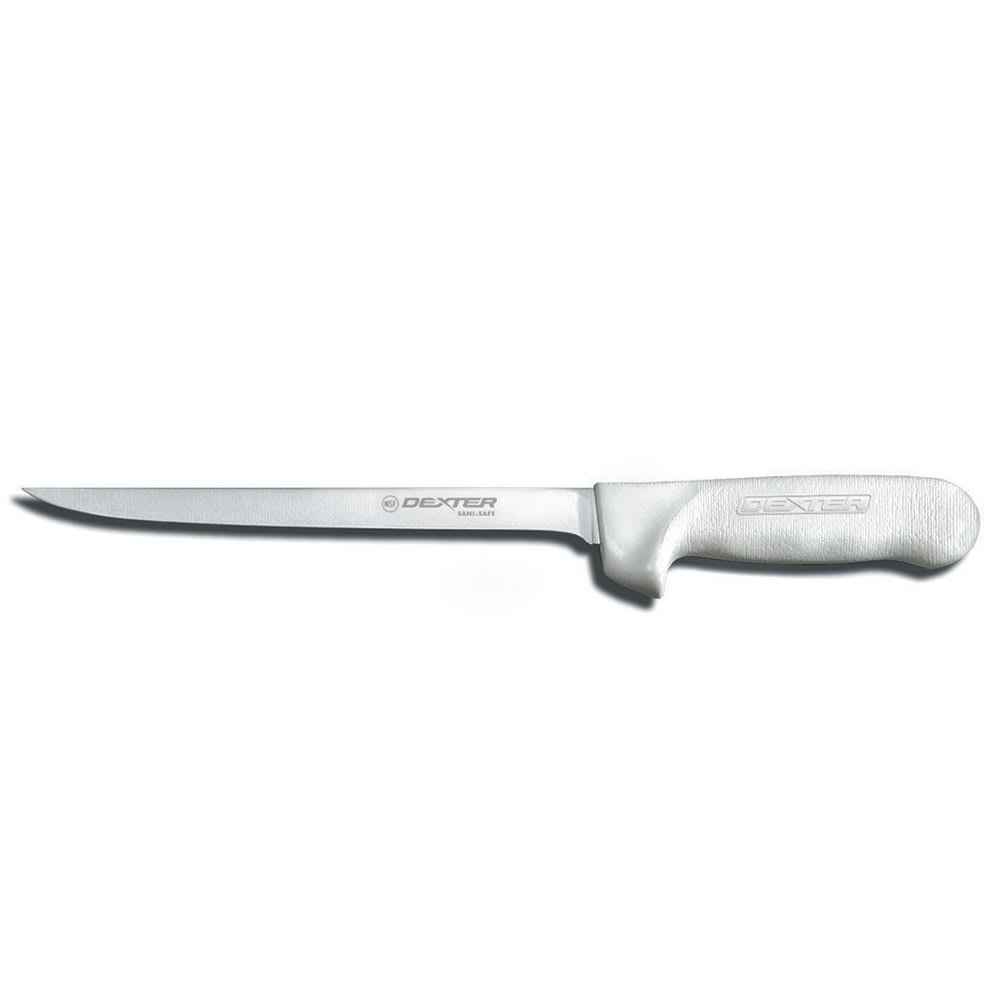 Dexter Russell S133-8PCP SANI-SAFE® 8" Fillet Knife w/ Polypropylene White Handle, Carbon Steel