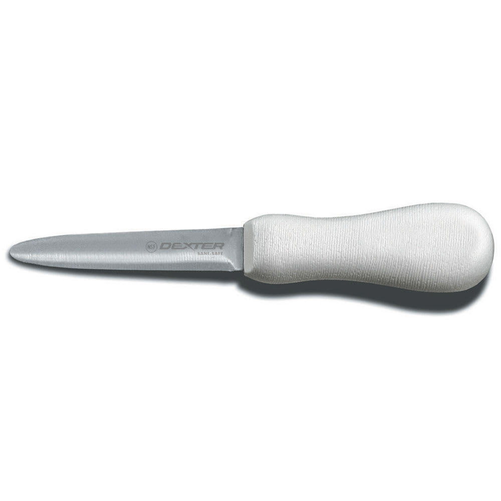 Dexter Russell S137PCP SANI-SAFE® 4" Oyster Knife w/ Polypropylene White Handle, Carbon Steel