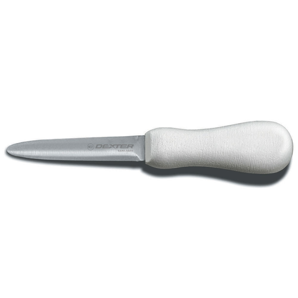 Dexter Russell S137 SANI-SAFE® 4" Oyster Knife w/ Polypropylene White Handle, Carbon Steel