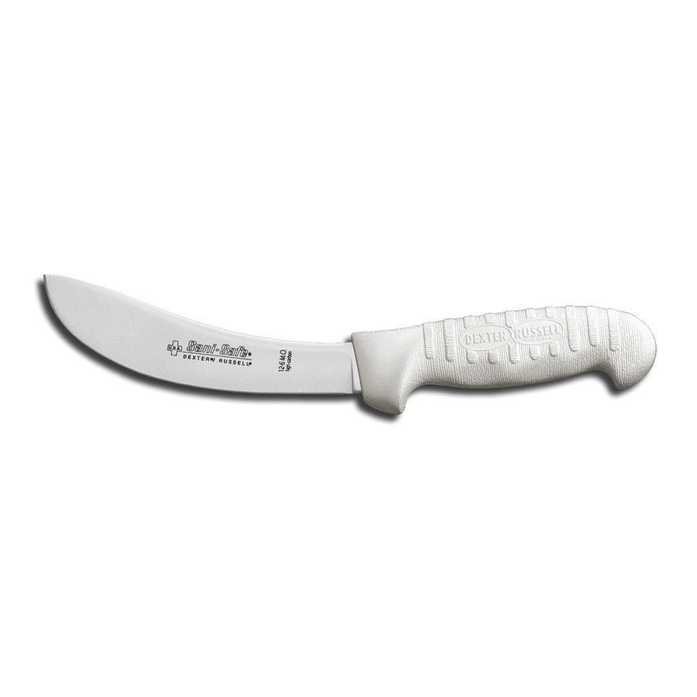 Dexter Russell S12-6MO SANI-SAFE® 6" Beef Skinner w/ Polypropylene White Handle, Carbon Steel