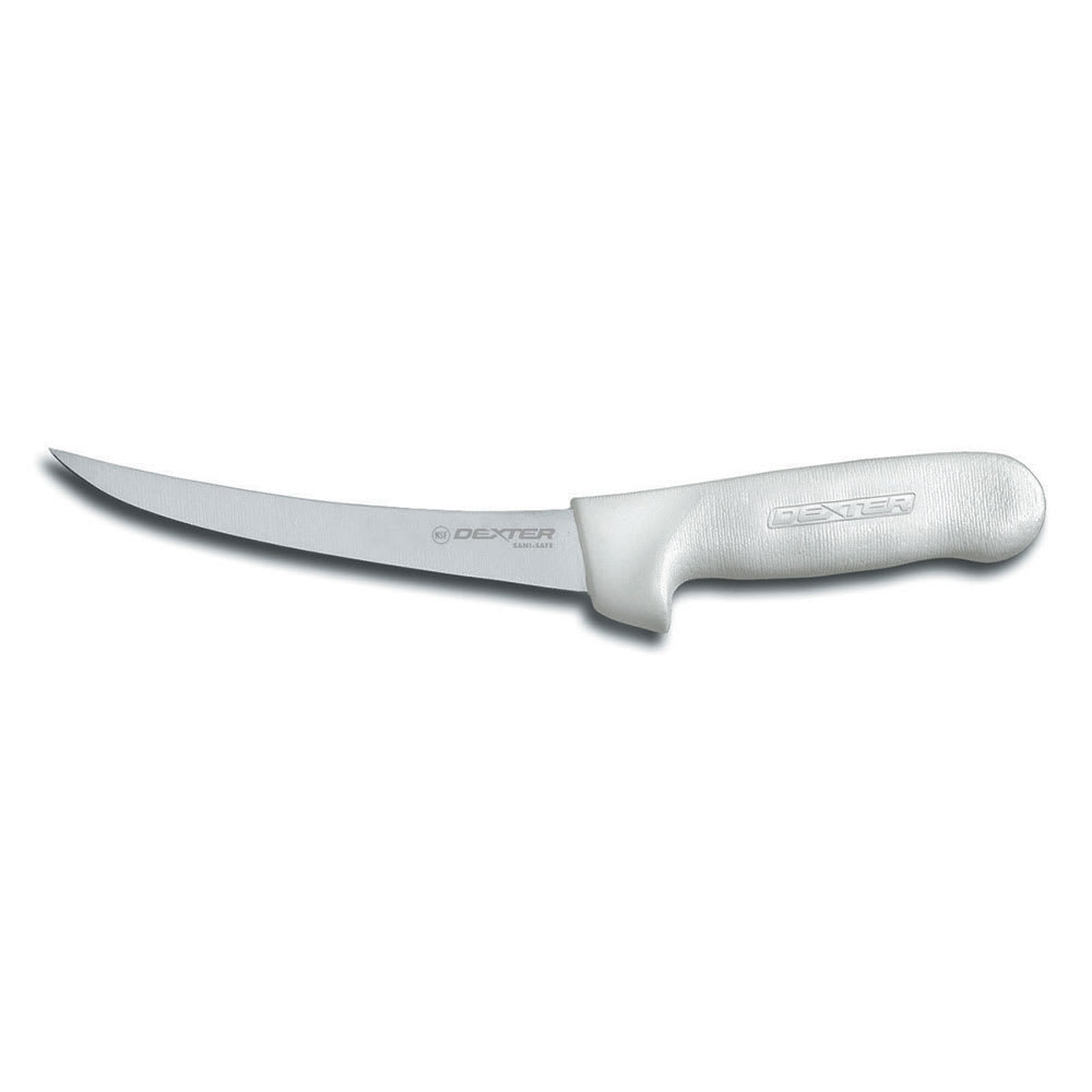 135-01473 SANI-SAFE® 5" Boning Knife w/ Polypropylene White Handle, Carbon Steel