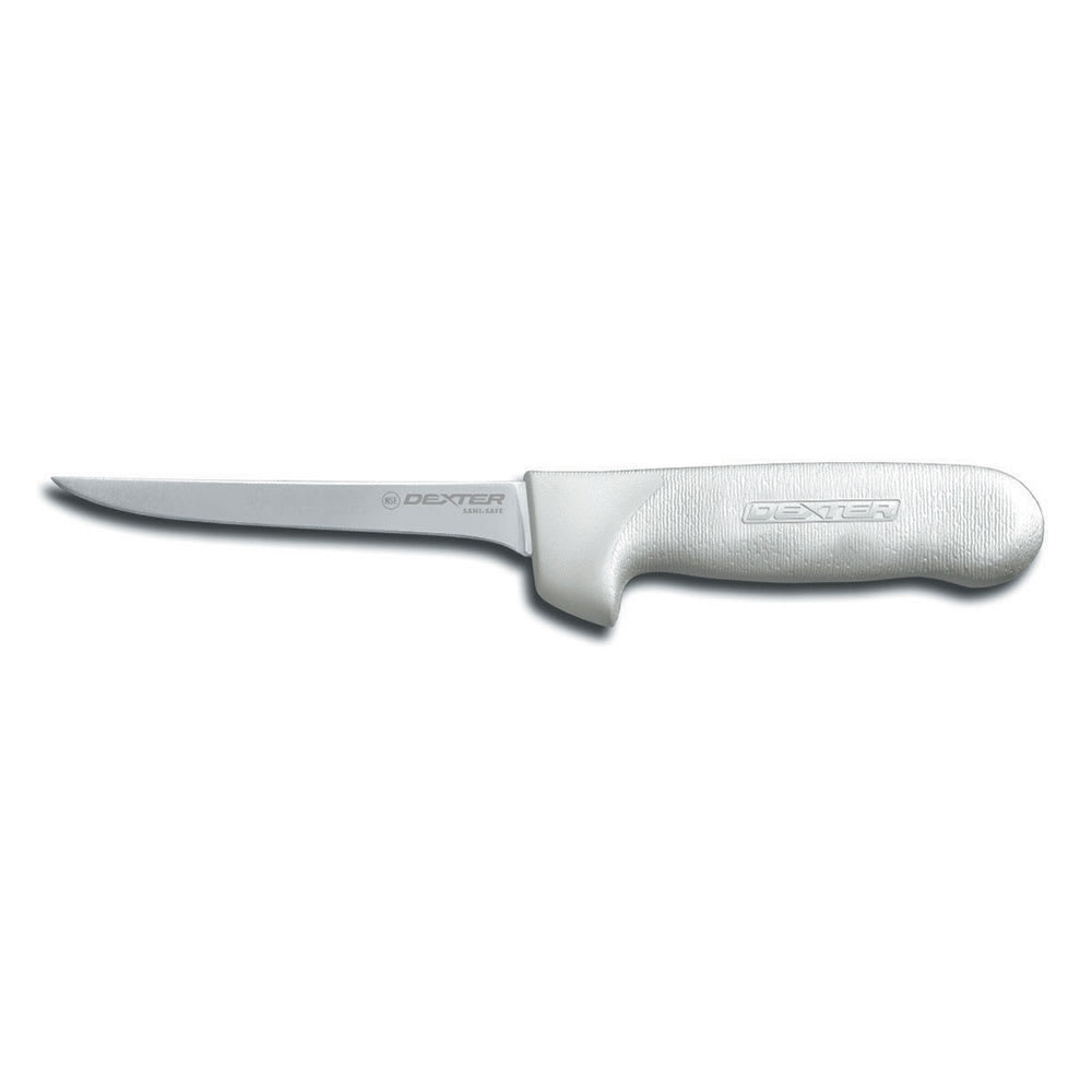 Dexter Russell S135F-PCP SANI-SAFE® 5" Boning Knife w/ Polypropylene White Handle, Carbon Steel