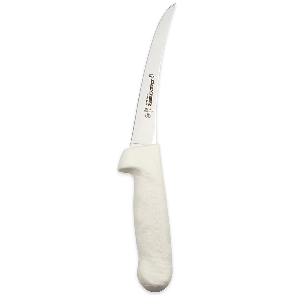 Dexter Russell S131-6PCP SANI-SAFE® 6" Boning Knife w/ Polypropylene White Handle, Carbon Steel
