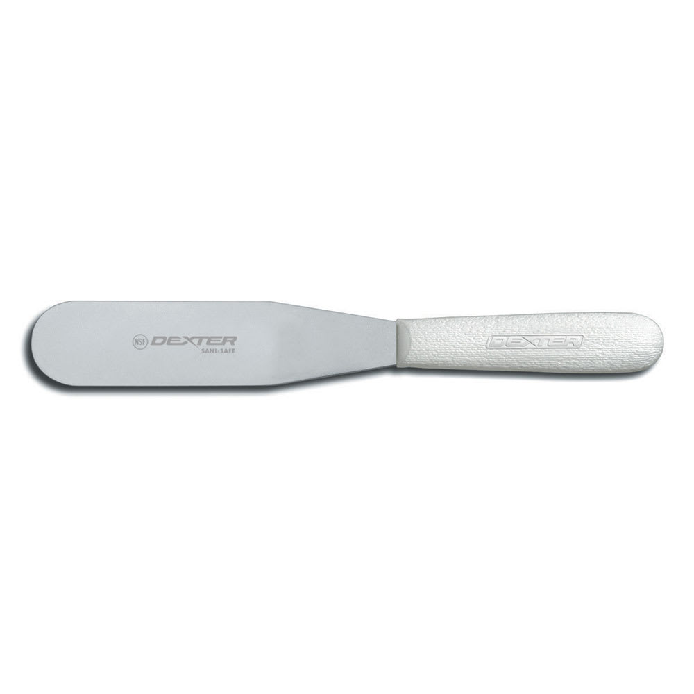 135-17433 SANI-SAFE® 6 1/2" Decorating & Icing Spatula w/ Polypropylene Handle, Stainles...