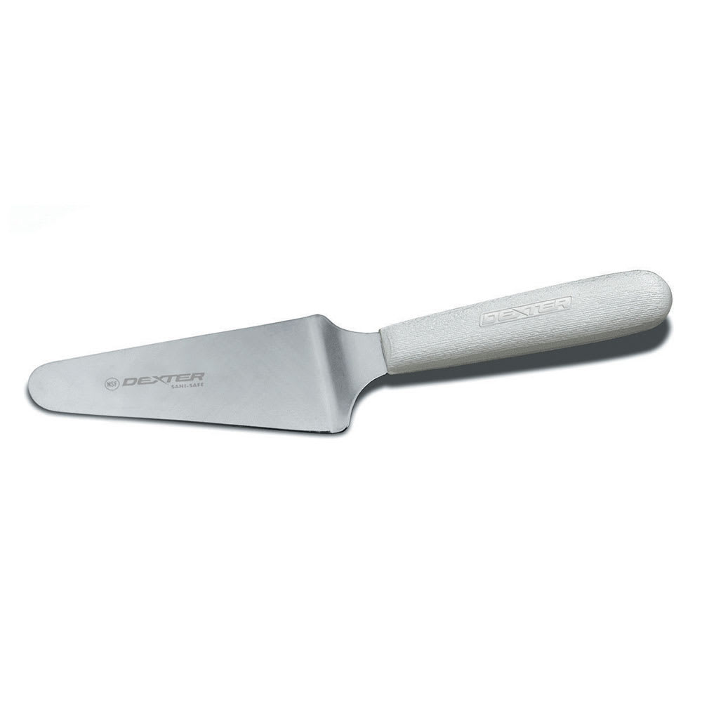 Dexter Russell S174PCP SANI-SAFE® 4 1/2" x 2 1/4" Pie Knife w/ Polypropylene White Handle, Stainless Steel