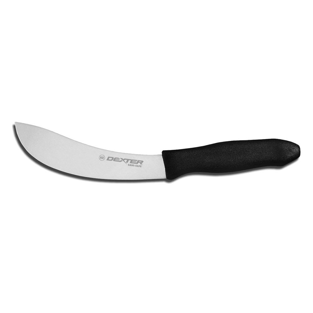 135-26173 SANI-SAFE® 6" Beef Skinner w/ Polypropylene Black Handle, Carbon Steel