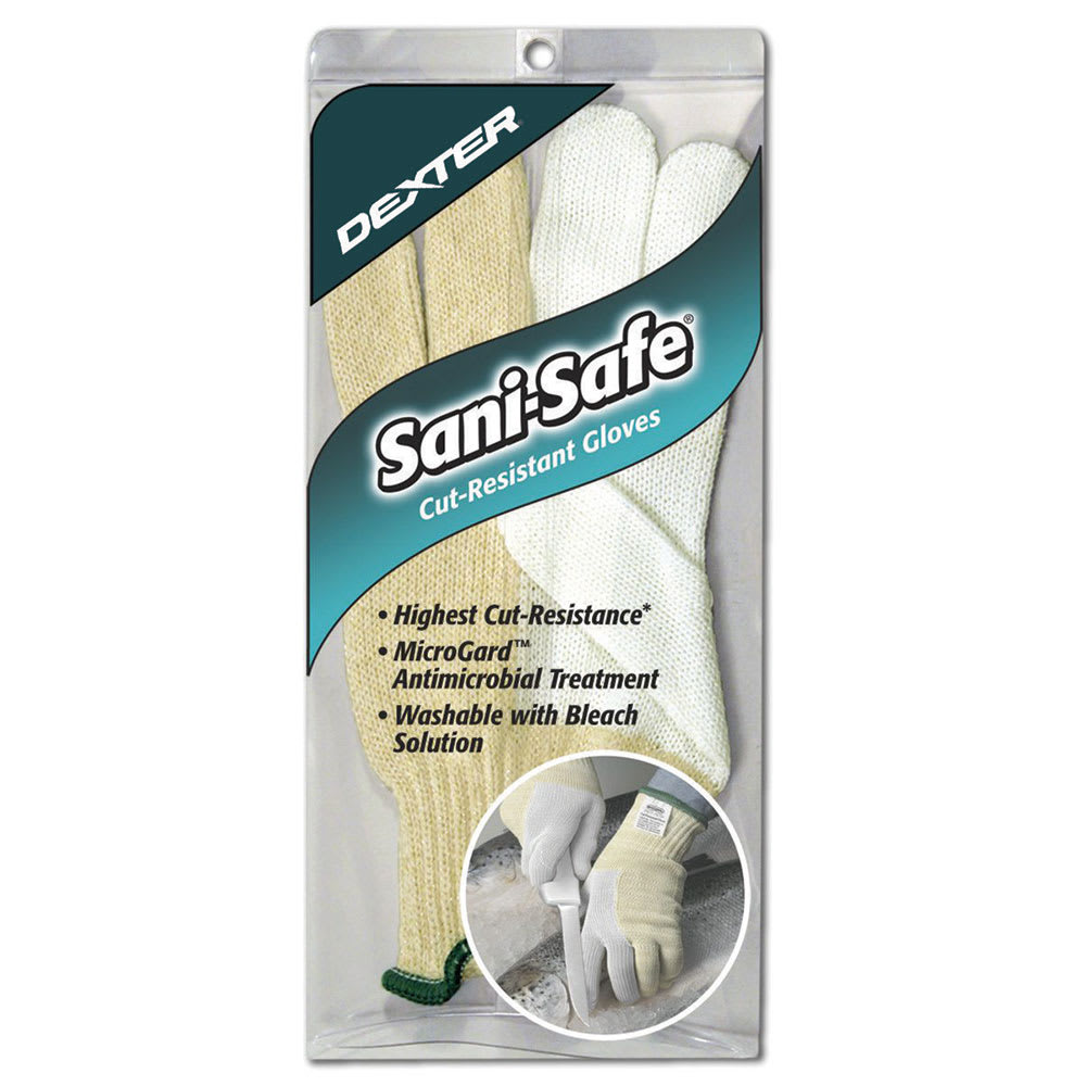135-82033 SANI-SAFE® Extra Large Cut Resistant Glove - Blended Material, Yellow/White