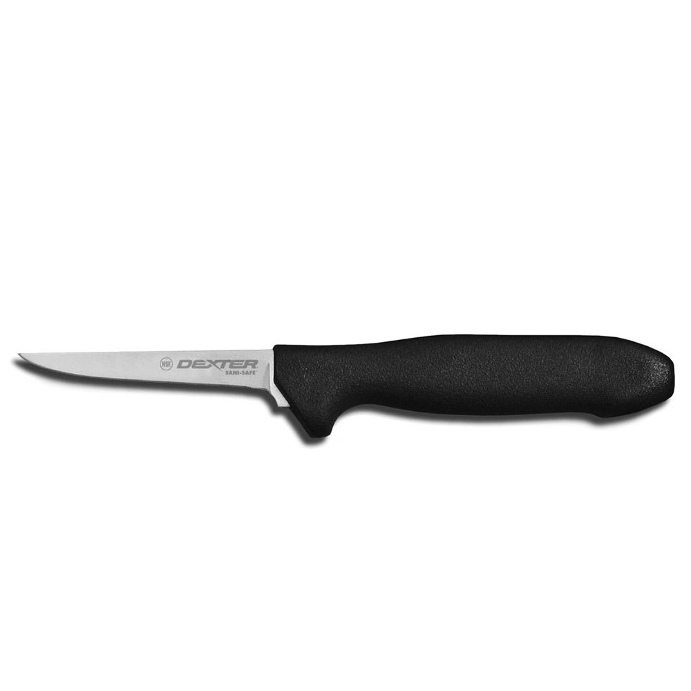 Dexter Russell STP153HG SANI-SAFE® 3 1/2" Vent Knife w/ Polypropylene Black Handle, Carbon Steel