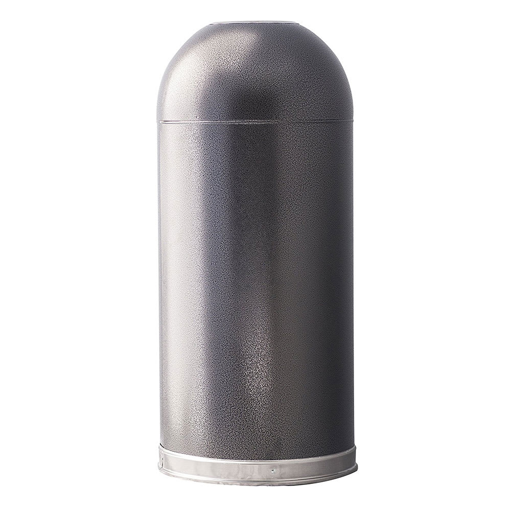 125-415DTSVN 15 gal Indoor Decorative Trash Can - Metal, Silver
