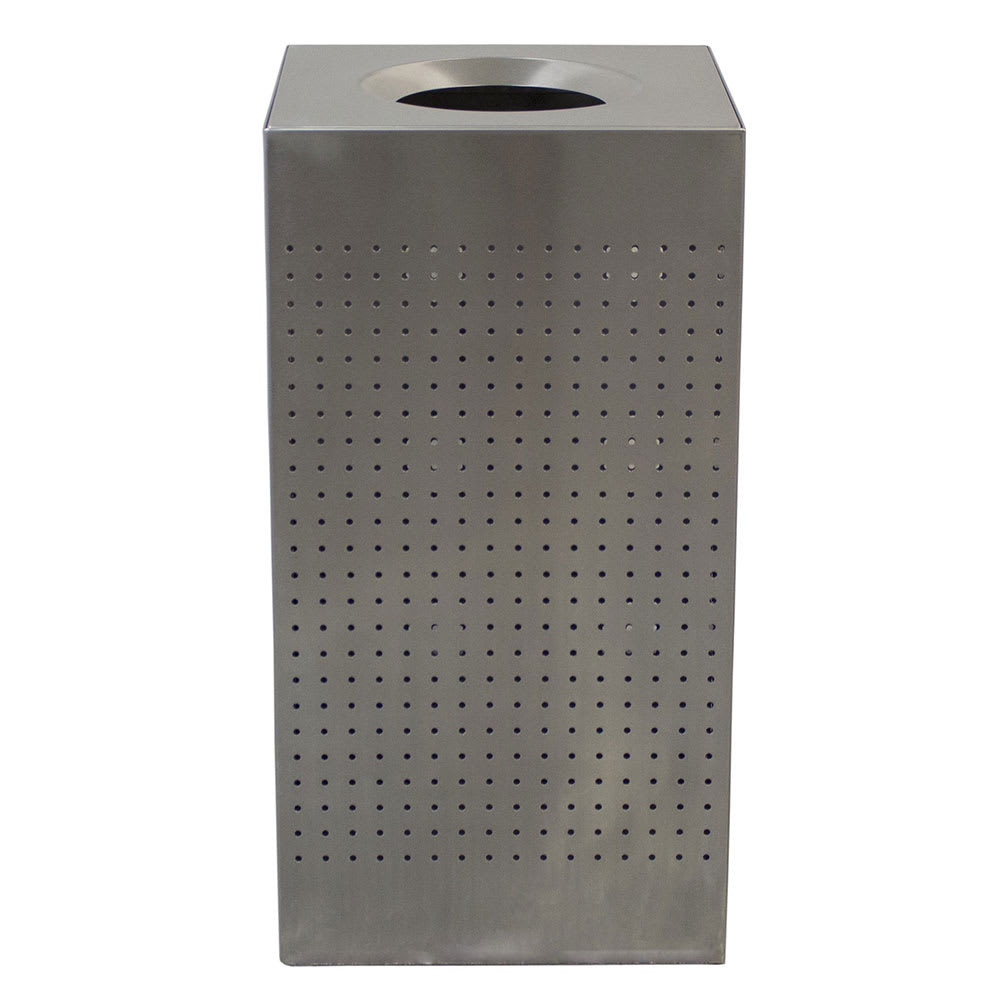 Witt CL25-SS 25 gal Indoor Decorative Trash Can - Metal, Brushed Stainless