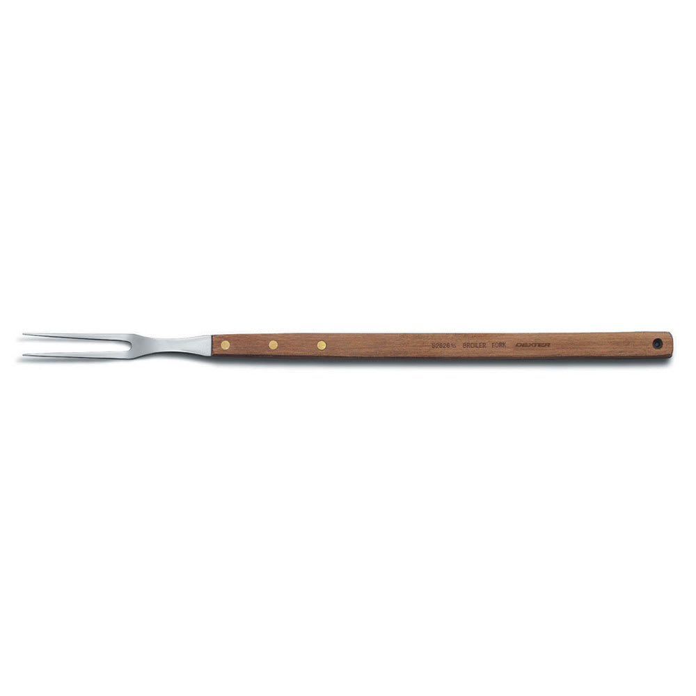 Dexter Russell S2826 22" Broiler Fork w/ 6 1/2" Stainless Blade, Beech Handle