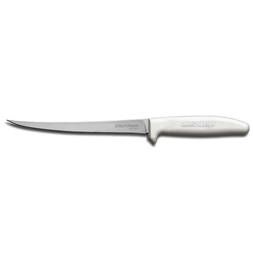 Dexter Russell S133N-7PCP SANI-SAFE® 7" Fillet Knife w/ Polypropylene White Handle, Carbon Steel
