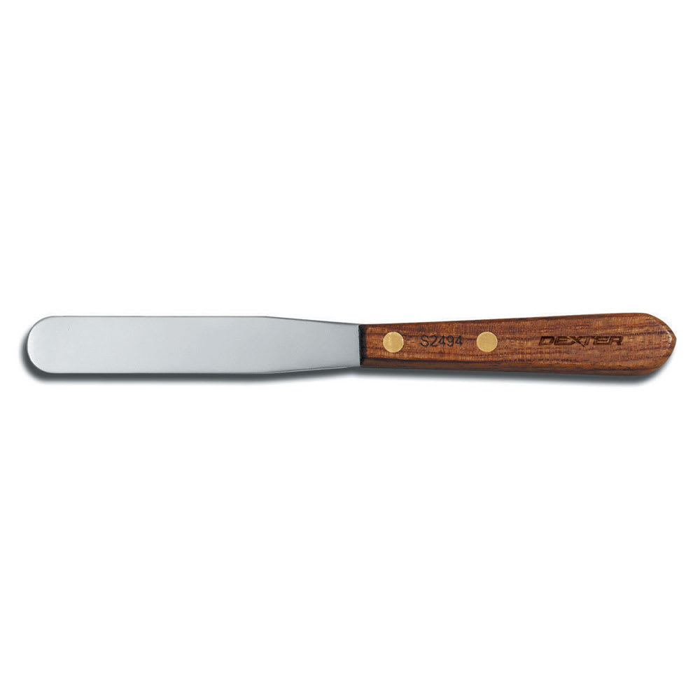 Dexter Russell S2494 4" Decorating & Icing Spatula w/ Rosewood Handle, Stainless Steel