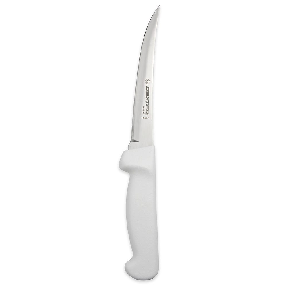 Dexter Russell P94823 6" Boning Knife w/ Polypropylene White Handle, Carbon Steel