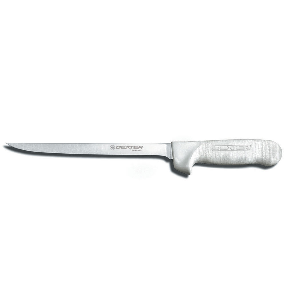 Dexter Russell S133-9PCP SANI-SAFE® 9" Fillet Knife w/ Polypropylene White Handle, Carbon Steel