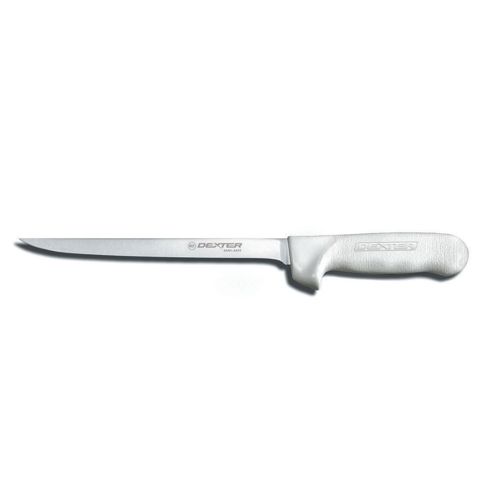 Dexter Russell S133-7PCP SANI-SAFE® 7" Fillet Knife w/ Polypropylene White Handle, Carbon Steel